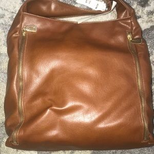 Brown leather bag